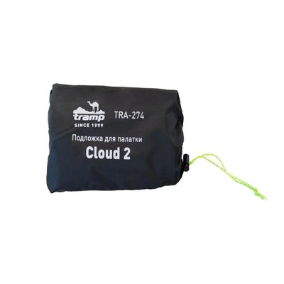 Мат для палатки footprint 210 х 167 см Tramp Cloud 3 TRA-280 Черный iz12864 фото