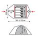Палатка двухслойная трехместная Tramp Mountain 3 V2 TRT-023 Серый (iz00057) iz00057 фото 4