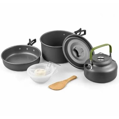 Набор туристической посуды алюминиевой Cooking Set DS-308 8148 019419 фото