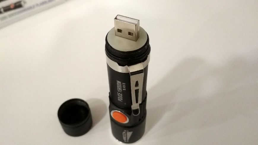 Ліхтар світлодіодний тактичний Police BL-616-T6 USB Чорний (007070) 007070 фото