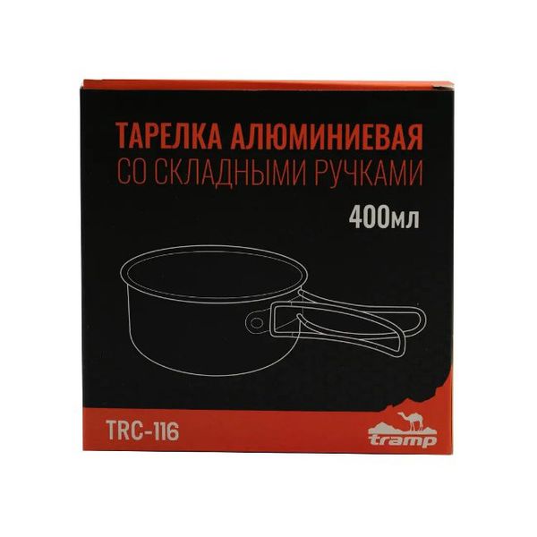 Миска похідна Tramp TRC-116 з ручкою алюмінієва 400 мл iz12810 фото