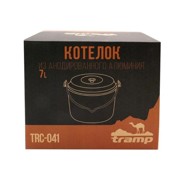 Котелок туристический Tramp TRC-041 анодированный с крышкой 7 л iz12817 фото